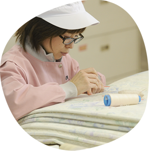 まるで「ふとんの病院」。